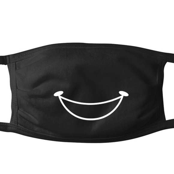 5⭐ Smile 100% Cotton Jersey Adult Face Mask - Picture 3 of 10